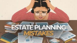 Stressed lady sitting at a messy desk with documents scattered on top.